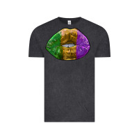 Vintage Black mardi gras kiss Vintage Tee - RanaPortraitStore