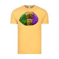 Vintage Mustard mardi gras kiss Vintage Tee - RanaPortraitStore