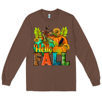 Chestnut Hello Fall Long Sleeve Tee - NancyCooperArtShop