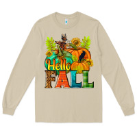 Mushroom Hello Fall Long Sleeve Tee - NancyCooperArtShop