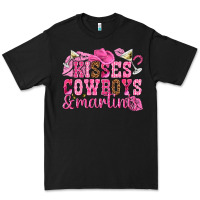 Black kisses cowboys martinis Premium Tee - NancyCooperArtShop