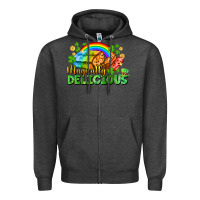 Charcoal Heather magically delicious St. Patricks Day Zipper Hoodie - FaDigitalArtStudio