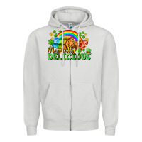 Dove Grey magically delicious St. Patricks Day Zipper Hoodie - FaDigitalArtStudio