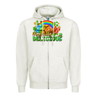 Oatmeal Heather magically delicious St. Patricks Day Zipper Hoodie - FaDigitalArtStudio