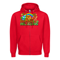 Red magically delicious St. Patricks Day Zipper Hoodie - FaDigitalArtStudio