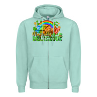 Seafoam magically delicious St. Patricks Day Zipper Hoodie - FaDigitalArtStudio
