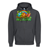 Smoke magically delicious St. Patricks Day Zipper Hoodie - FaDigitalArtStudio