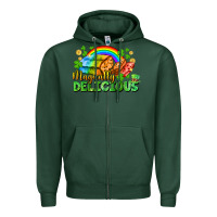 Sports Green magically delicious St. Patricks Day Zipper Hoodie - FaDigitalArtStudio