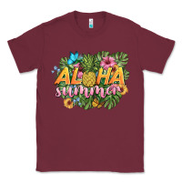 Burgundy aloha summer Classic Tee - BarkalooDesign
