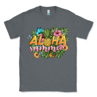 Charcoal Heather aloha summer Classic Tee - BarkalooDesign