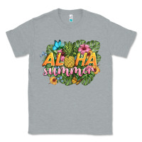 Heather Grey aloha summer Classic Tee - BarkalooDesign