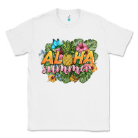 White aloha summer Classic Tee - BarkalooDesign