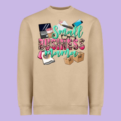 Small Business Mama Heavyweight Sweatshirt Designed By Cowgirlartshop