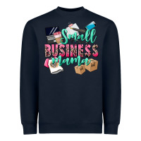Navy Small Business Mama Heavyweight Sweatshirt - CowGirlArtShop