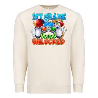 Sandshell 1st Grade Level Unlocked Premium Sweatshirt - CowhideDigitalArt
