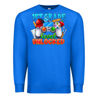 True Royal 1st Grade Level Unlocked Premium Sweatshirt - CowhideDigitalArt