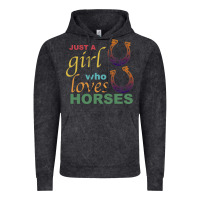 Vintage Black Just a Girl Who Loves Horses Vintage Hoodie - Bettercallsaul