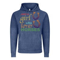 Just A Girl Who Loves Horses Vintage Hoodie | Teevron