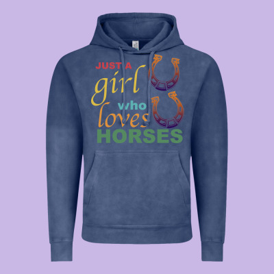 Just A Girl Who Loves Horses Vintage Hoodie Designed By Bettercallsaul