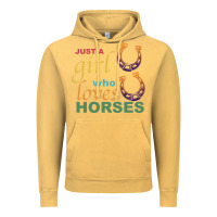 Vintage Mustard Just a Girl Who Loves Horses Vintage Hoodie - Bettercallsaul