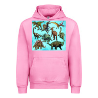 Fuchsia Pink dinosaurs tumbler Urban Hoodie - Artiststas