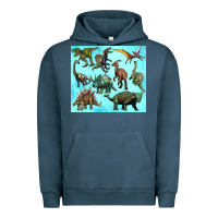 Pigment Midnight Navy dinosaurs tumbler Urban Hoodie - Artiststas