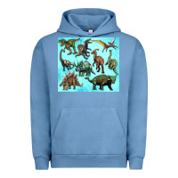Pigment Pebble Blue dinosaurs tumbler Urban Hoodie - Artiststas