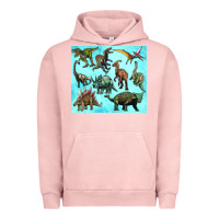 Pigment Salmon dinosaurs tumbler Urban Hoodie - Artiststas