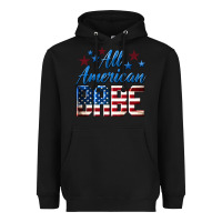 Black All American Babe Heavyweight Hoodie - LillyAllenDesigns