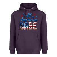 Plum All American Babe Heavyweight Hoodie - LillyAllenDesigns