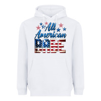 White All American Babe Heavyweight Hoodie - LillyAllenDesigns