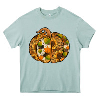 Arona Leopard cowhide sunflower pumpkin Heavy Core Tee - NancyCooperArtShop
