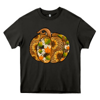 Asphalt Leopard cowhide sunflower pumpkin Heavy Core Tee - NancyCooperArtShop