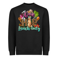 Black One hip lunch lady Easter Day Heavyweight Sweatshirt - HowdyJamesFarm