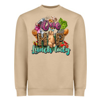 Mushroom One hip lunch lady Easter Day Heavyweight Sweatshirt - HowdyJamesFarm