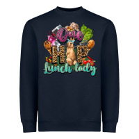 Navy One hip lunch lady Easter Day Heavyweight Sweatshirt - HowdyJamesFarm