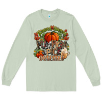 Matcha Stressed blessed pumpkin spice obsessed Fall Long Sleeve Tee - NancyCooperArtShop