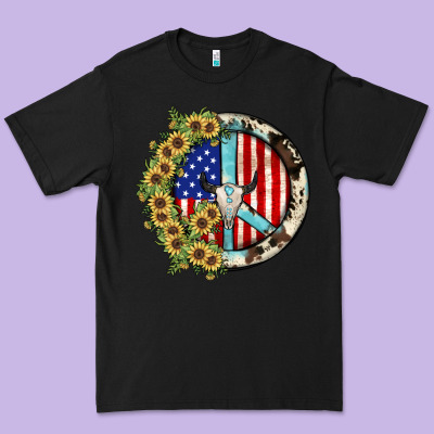 Peace Sign Premium Tee Designed By Jahusdesignshop