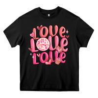 Black love love love valentines day Heavy Core Tee - MaliasSmallBusiness