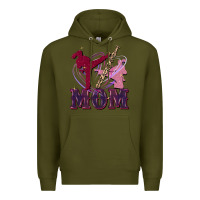 Army Green Taekwondo mom Mother's Day Premium Hoodie - FaDigitalArtStudio
