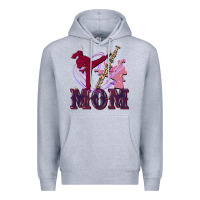 Heather Grey Taekwondo mom Mother's Day Premium Hoodie - FaDigitalArtStudio