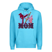 Ocean Blue Taekwondo mom Mother's Day Premium Hoodie - FaDigitalArtStudio