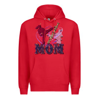 Red Taekwondo mom Mother's Day Premium Hoodie - FaDigitalArtStudio
