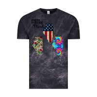 Cloud Black Im in a Fishing State of Mind Illinois Vintage Tee - Bettercallsaul