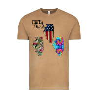 Im In A Fishing State Of Mind Illinois Vintage Tee | Teevron