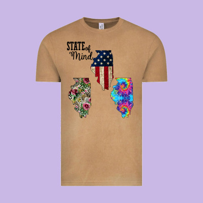 Im In A Fishing State Of Mind Illinois Vintage Tee Designed By Bettercallsaul