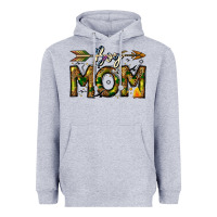 Heather Grey Boy Mom Heavyweight Hoodie - CowhideDigitalArt