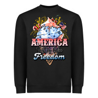 Black America ice cream Heavyweight Sweatshirt - HowdyJamesFarm