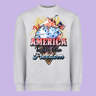 America Ice Cream Heavyweight Sweatshirt Designed By Howdyjamesfarm