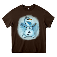 Chocolate Brown olaf snowman Heavy Core Tee - AdoDesignShop
